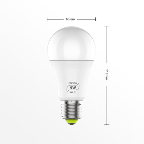 9W 110V E27 RGBCW WIFI LED Smart Lampadina Luce senza fili per l'automazione domestica intelligente, 110V - Novalix Store