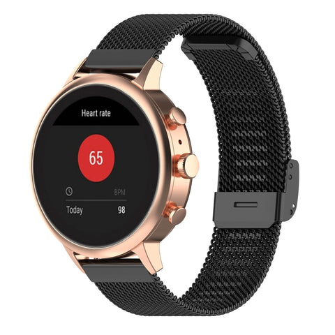 cinturino-per-orologio-con-cinturino-da-polso-in-maglia-metallica-da-18-mm-per-fossil-female-sport-charter-hr-gen-4-q-venture-hr - immagine 1
