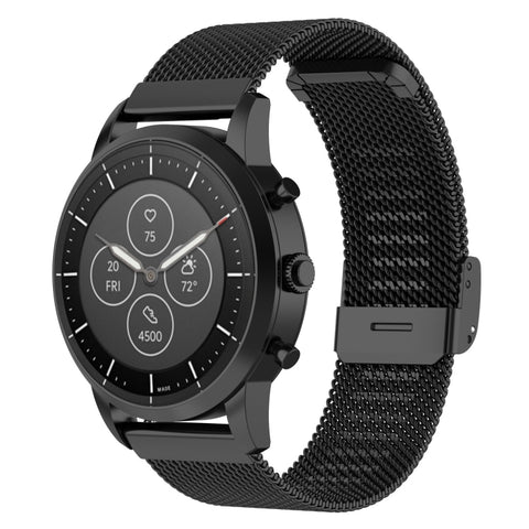 cinturino-per-orologio-con-cinturino-da-polso-in-maglia-metallica-da-22-mm-per-fossil-hybrid-smartwatch-hr-maschio-gen-4-explorist-hr-maschio-sportivo - immagine 1