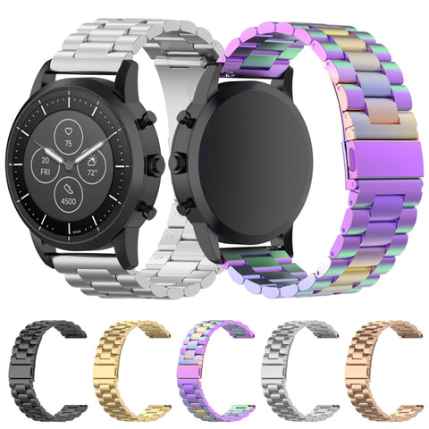 cinturino-per-orologio-con-cinturino-da-polso-in-acciaio-da-22-mm-per-fossil-hybrid-smartwatch-hr-maschio-gen-4-explorist-hr-maschio-sportivo - immagine 2