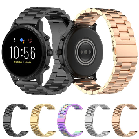 cinturino-da-polso-in-acciaio-da-22-mm-per-fossil-gen-5-carlyle-gen-5-julianna-gen-5-garrett-gen-5-carlyle-hr - immagine 2