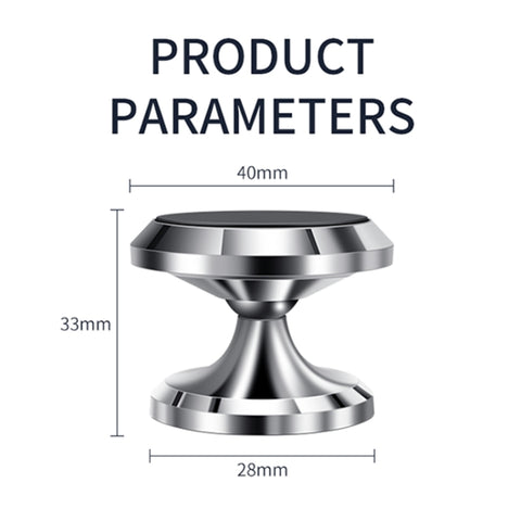 Supporto per telefono magnetico per auto F19 Supporto per navigazione per telefono in metallo girevole a 360 gradi, F19