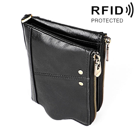 Pochette da Uomo in Pelle di Vacchetta con Portafoglio RFID