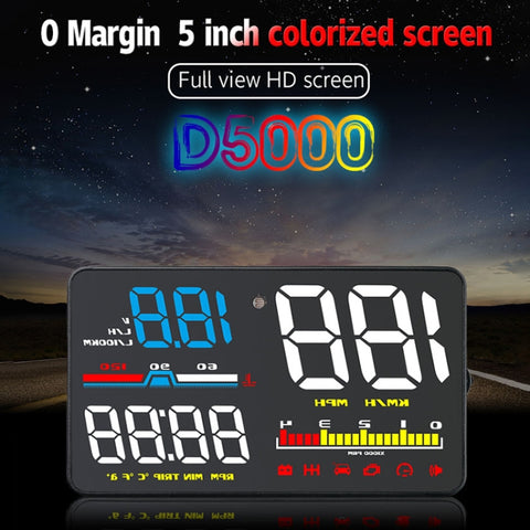 Display OBD2 D5000 da 5 Pollici per Installazione su Veicolo