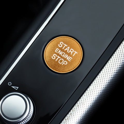 Decorazione Adesiva in Alluminio per Pulsante Avviamento Motore Audi
