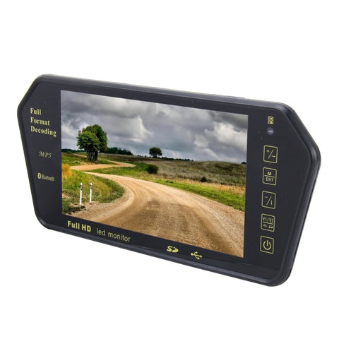 Monitor Auto TFT-LCD 7 Pollici con Vista Posteriore e Bluetooth -