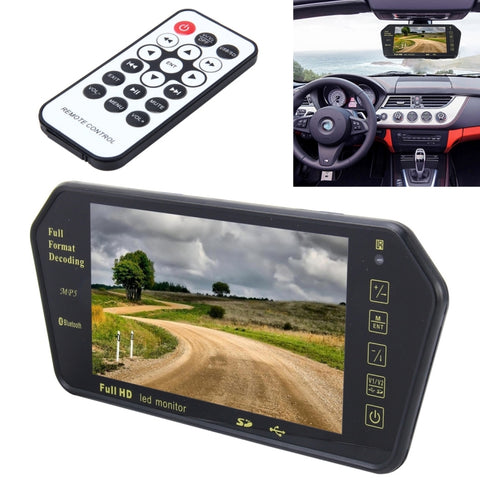 Monitor Auto TFT-LCD 7 Pollici con Vista Posteriore e Bluetooth -