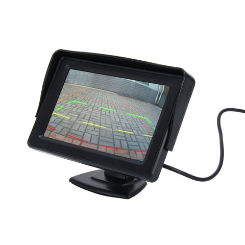 Monitor Universale HD per Auto 4,3 Pollici con Supporto Regolabile e