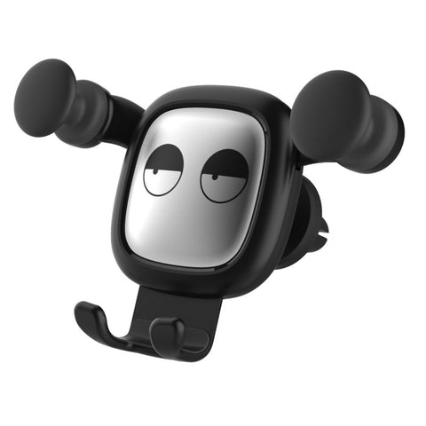 Supporto per telefono da auto per presa d'aria per cartoni animati a gravità con motivo Big Eyes, Big Eyes(Black), Big Eyes(Silver)