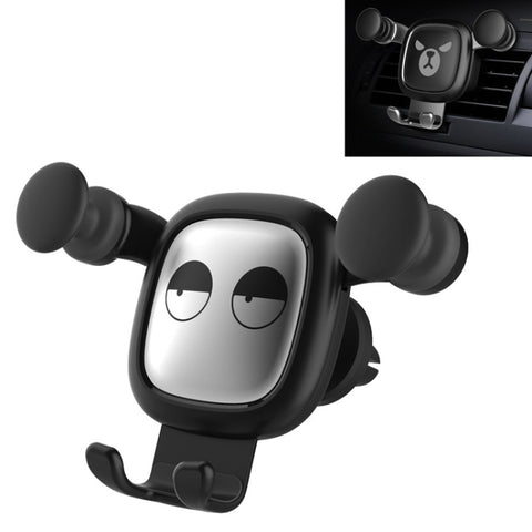 Supporto per telefono da auto per presa d'aria per cartoni animati a gravità con motivo Big Eyes, Big Eyes(Black), Big Eyes(Silver)