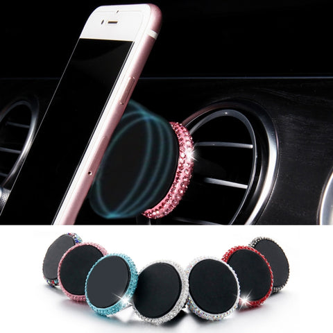 Supporto per cellulare con presa d'aria magnetica per auto Diamond, Air Outlet Holder(Red), Air Outlet Holder(White), Air Outlet Holder (Colourful White), Air Outlet Holder(Black), Air Outlet e Holder(Colour), Air Outlet Holder(Pink)