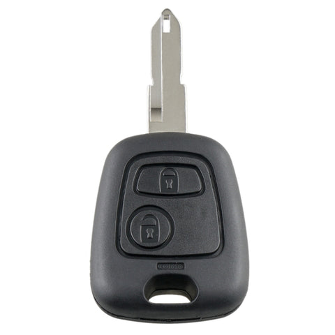 Per PEUGEOT 206 Chiave per auto con telecomando intelligente a 2 pulsanti con chip e batteria integrati, frequenza: 433 MHz, For PEUGEOT 206