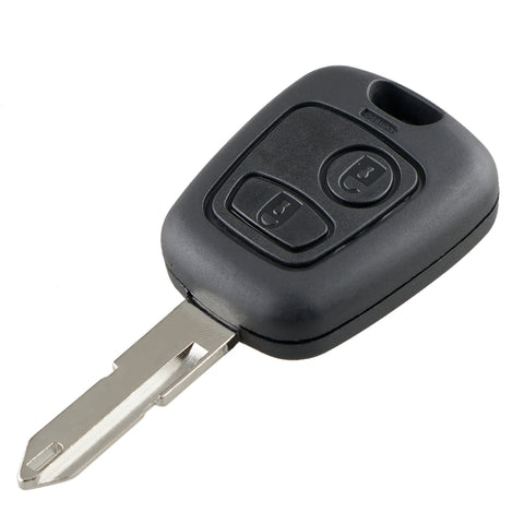 Per PEUGEOT 206 Chiave per auto con telecomando intelligente a 2 pulsanti con chip e batteria integrati, frequenza: 433 MHz, For PEUGEOT 206