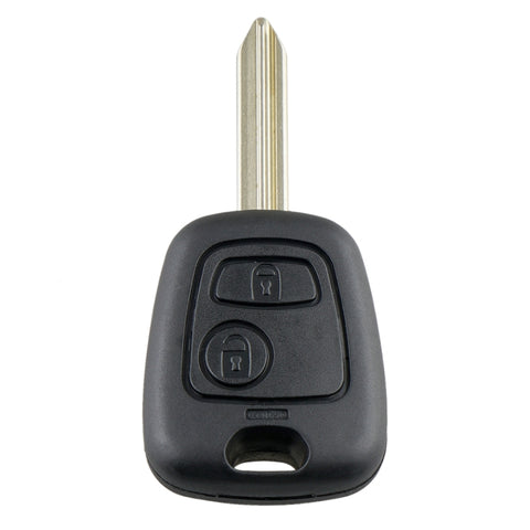 Per Citroen Saxo/Picasso/Xsara/Berlingo Chiave per auto con telecomando intelligente a 2 pulsanti con chip e batteria integrati, frequenza: 433 MHz, For Citroen
