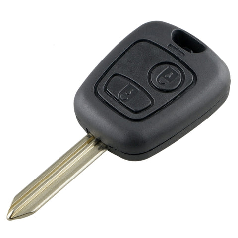 Per Citroen Saxo/Picasso/Xsara/Berlingo Chiave per auto con telecomando intelligente a 2 pulsanti con chip e batteria integrati, frequenza: 433 MHz, For Citroen