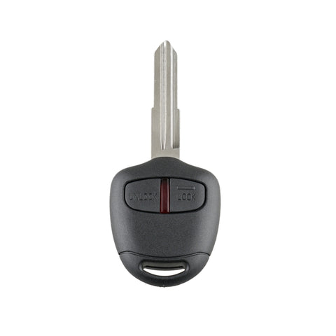 Per MITSUBISHI Chiave per auto con telecomando intelligente a 2 pulsanti con 46 chip, batteria e slot destro, frequenza: 433 MHz, For MITSUBISHI(Right)