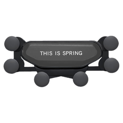 Supporto Universale per Telefono a Gravità con Sei Artigli per Auto – Montaggio su Presa d'Aria, Disponibile in Nero, Rosso e Argento