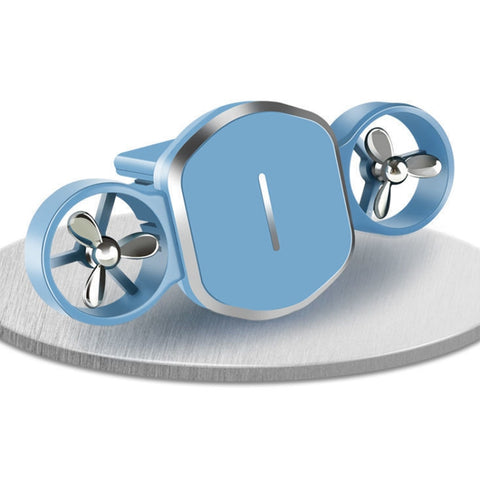 Supporto magnetico per cellulare con presa d'aria dual-turbo per auto con aromaterapia