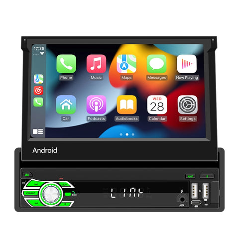 Lettore Android Auto 7" Singolo DIN con GPS, Bluetooth, Radio FM e