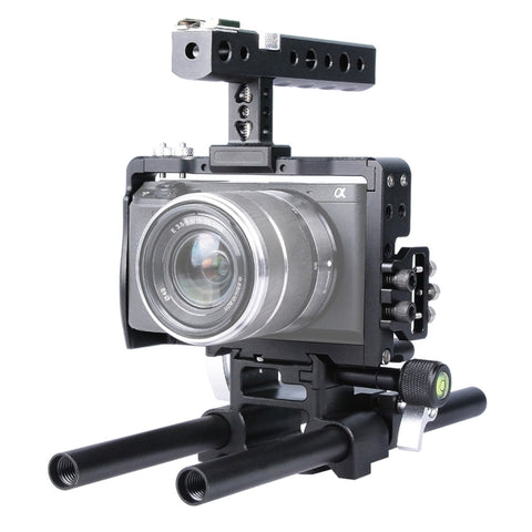YELANGU YLG0905A Stabilizzatore per maniglia per gabbia video per fotocamera per Sony A6000/A6300/A6400/A6500