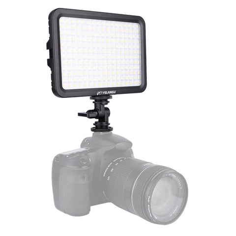YELANGU YLG0504B 204 LED 1000LM 3300-5600K Luce da studio dimmerabile non polare Luce per video e foto per fotocamere Canon, Nikon, DSLR, 204 LEDs
