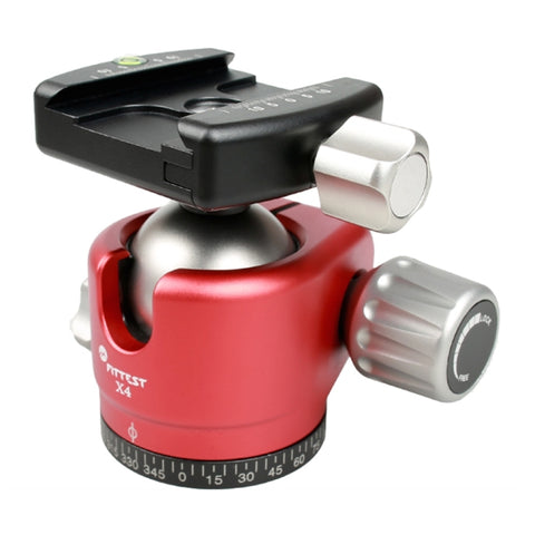 Testa a sfera panoramica FITTEST X4 con baricentro basso e bloccaggio