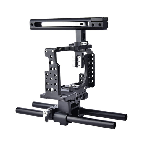 YELANGU CA7 YLG0908A-A Stabilizzatore per gabbia per videocamera per Sony A7K & Feel & Feel & Feel & Feel & Feel & Count, YLG0908A-A