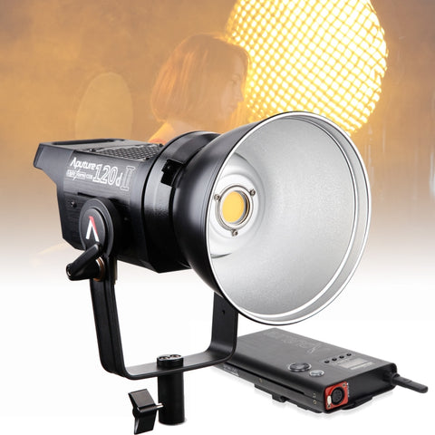 aputure-ls-c120d-ii-ripristino-colore-elevato-cri-96-tempesta-di-luce-luce-bianca-naturale-5500k-cob-led-luce-video-da-studio-con-telecomando-wireless-da-24-ghz-e-scatola-di-controllo - immagine 1