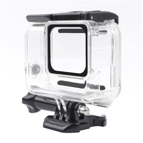 Per GoPro HERO7 Custodia protettiva cava laterale bianca/argento scheletrata con fibbia di montaggio di base e vite, Side Hollow