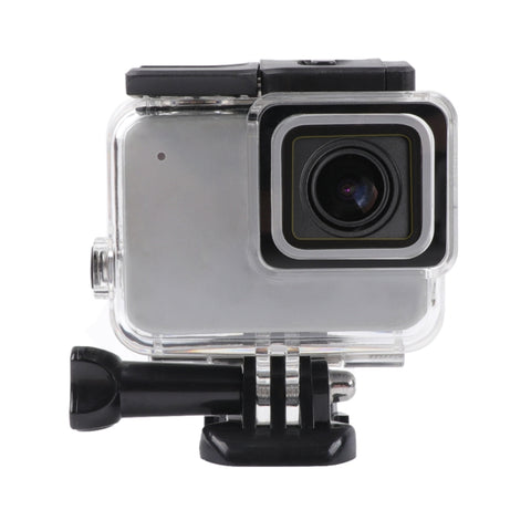 Per GoPro HERO7 Custodia protettiva cava laterale bianca/argento scheletrata con fibbia di montaggio di base e vite, Side Hollow