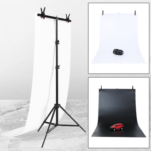 Kit di supporto per fondale fotografico a forma di T 70 x 200 cm con