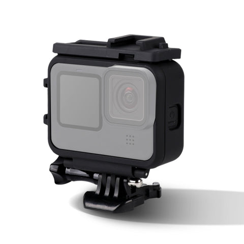 Per GoPro HERO10 Black / HERO9 Black Custodia protettiva con montaggio su telaio in plastica con fibbia di base e vite lunga, Plastic Frame