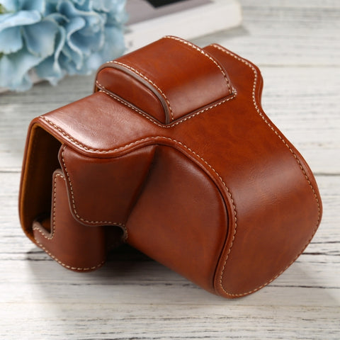 borsa-per-fotocamera-full-body-in-pelle-pu-con-cinturino-per-fujifilm-x-t200-obiettivo-15-45-mm-for-fuji-x-t200 - immagine 2