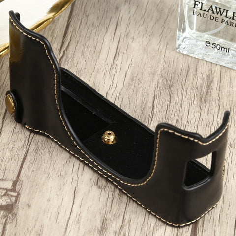 base-mezza-custodia-per-fotocamera-in-pelle-pu-con-filo-da-1-4-di-pollice-per-fujifilm-x100v-for-fujifilm-x100v - immagine 2