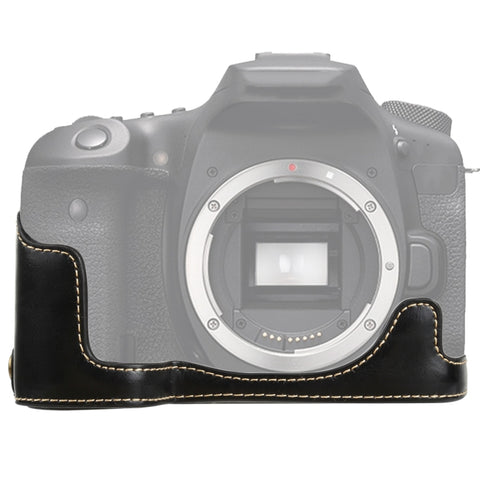 base-mezza-custodia-per-fotocamera-in-pelle-pu-con-filo-da-1-4-di-pollice-per-canon-eos-90d-for-canon-eos-90d - immagine 1