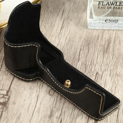 base-mezza-custodia-per-fotocamera-in-pelle-pu-con-filettatura-da-1-4-di-pollice-per-sony-ilce-7c-a7c-for-sony-ilce-7c-a7c - immagine 2