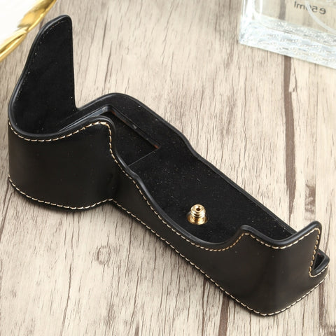 base-mezza-custodia-per-fotocamera-in-pelle-pu-con-filettatura-da-1-4-di-pollice-per-sony-ilce-7rm4-a7rm4-a7r-iv-for-sony-ilce-7rm4 - immagine 2