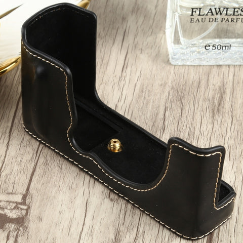 base-mezza-custodia-per-fotocamera-in-pelle-pu-con-filo-da-1-4-di-pollice-per-fujifilm-xe4-for-fujifilm-xe4 - immagine 2