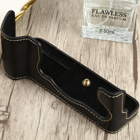 base-mezza-custodia-per-fotocamera-in-pelle-pu-con-filo-da-1-4-di-pollice-per-fujifilm-x-t4-for-fujifilm-x-t4 - immagine 2