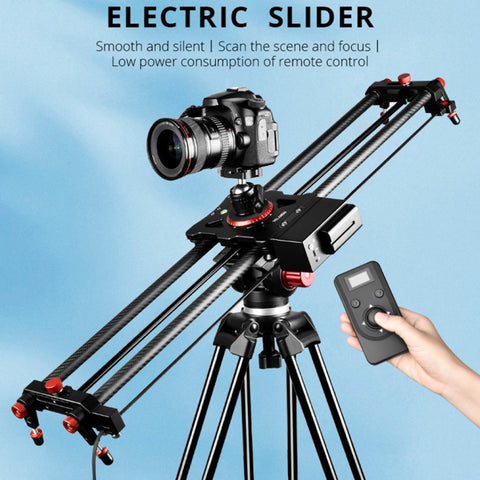 YELANGU L80TC Binario di scorrimento elettrico da 80 cm con telecomando da 2,4 GHz per fotocamere reflex/videocamere, L80TC 80cm