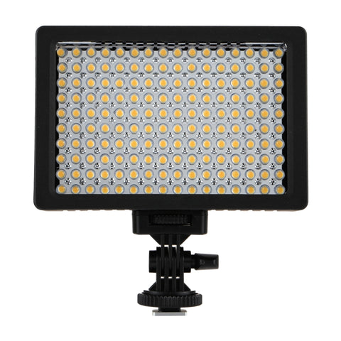 HD-160 Luce video LED a luce bianca Luce di riempimento per illuminazione fotografica sulla fotocamera per fotocamera Canon, Nikon, DSLR con 3 piastre filtro, HD-160