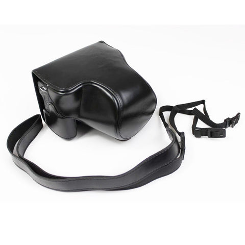 custodia-in-pelle-pu-per-fotocamera-full-body-con-cinturino-per-canon-eos-m6-mark-ii-obiettivo-15-55-mm-for-canon-eos-m6-mark-ii - immagine 2