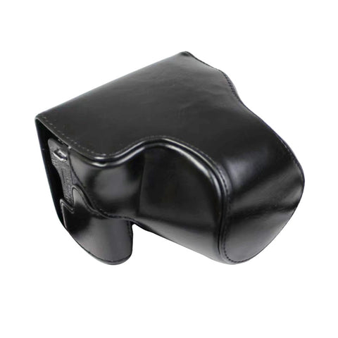 custodia-in-pelle-pu-per-fotocamera-full-body-con-cinturino-per-canon-eos-m6-mark-ii-obiettivo-15-55-mm-for-canon-eos-m6-mark-ii - immagine 1