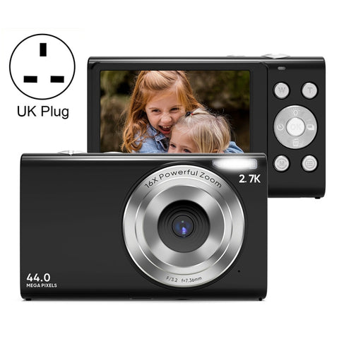 Fotocamera Digitale per Bambini 44MP con Zoom 16X e Schermo 2,4" -