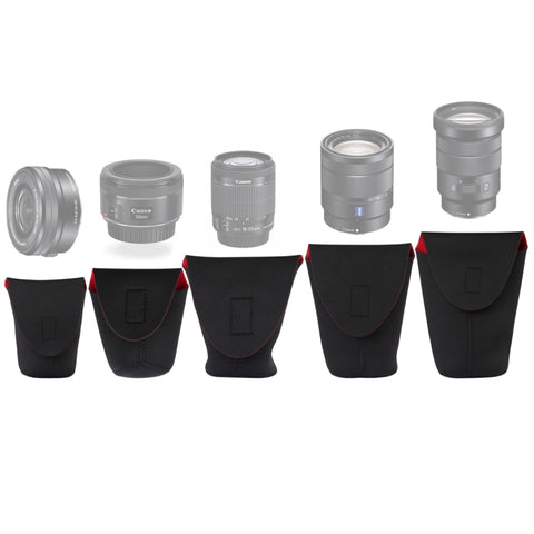 Pacchetto 5 in 1 per Obiettivi Reflex - Custodia Neoprene Antiurto e