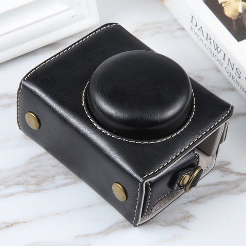 Per Sony ZV-1F Vlog Camera Borsa per fotocamera in pelle magnetica per tutto il corpo con cinturino, For Sony ZV-1F with Magnetic