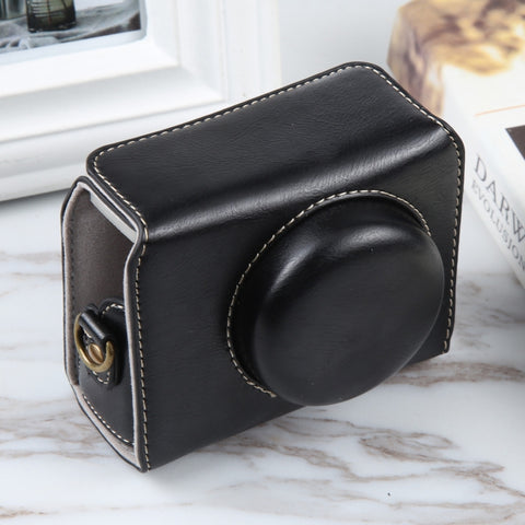 Per Sony ZV-1F Vlog Camera Borsa per fotocamera in pelle magnetica per tutto il corpo con cinturino, For Sony ZV-1F with Magnetic