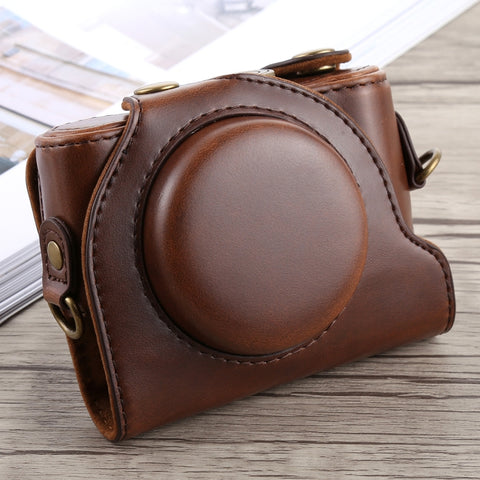 custodia-in-pelle-pu-per-fotocamera-per-tutto-il-corpo-con-tracolla-per-sony-dsc-hx90-for-sony-hx90 - immagine 2