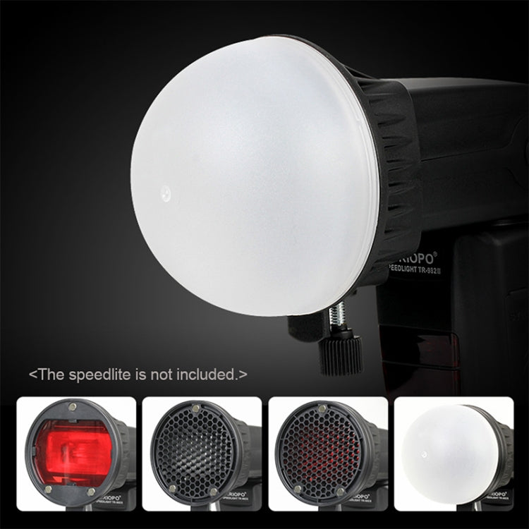 TRIOPO TR-08 Kit Softbox Flash Speedlite a nido d'ape con fissaggio magnetico con 4 filtri colorati magnetici, TR-08