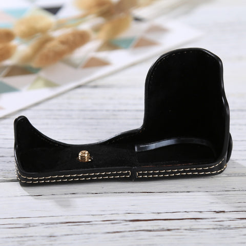 base-mezza-custodia-per-fotocamera-in-pelle-pu-con-filo-da-1-4-di-pollice-per-sony-ilce-5100-a5100-for-sony-a5100 - immagine 2